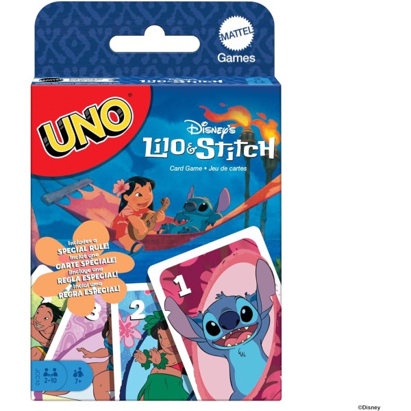 Carte Mattel Games - UNO Disney Lilo e Stitch,...