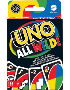 Carte Mattel Games-UNO All Wild, Gioco di Carte per...