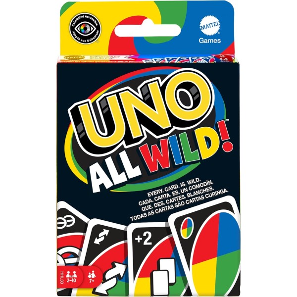 Carte Mattel Games-UNO All Wild, Gioco di Carte...