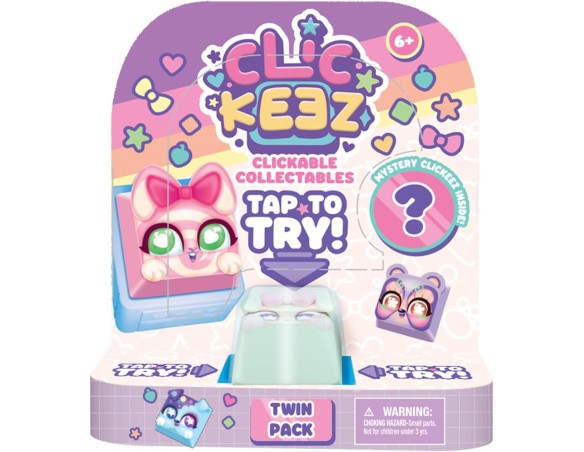 Clickeez: Confezione Doppia | Include 2 tastiere cliccabili da Collezione! | 70 Personaggi da Trovare, temi Carini e Rare sorpr