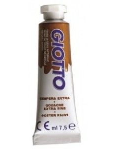 TEMPERA PRONTA TERRA DI SIENA BRUCIATA MARRONE DA 7,5 ML...