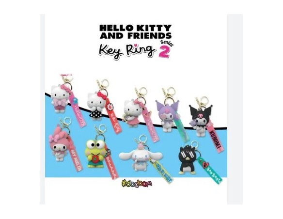 Hello Kitty Kuromi | Portachiavi Key Ring 2 Versione Hangtag