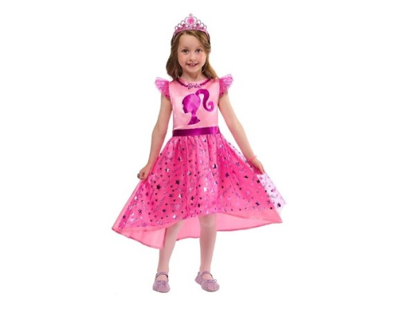 Barbie | Costume Carnevale Ufficiale Barbie con Accessori taglia 4-6 anni