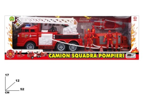 Camion squadra pompieri frizione