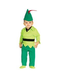 COSTUME, VESTITO, TRAVESTIMENTO ARCIERE PETER PAN BABY...