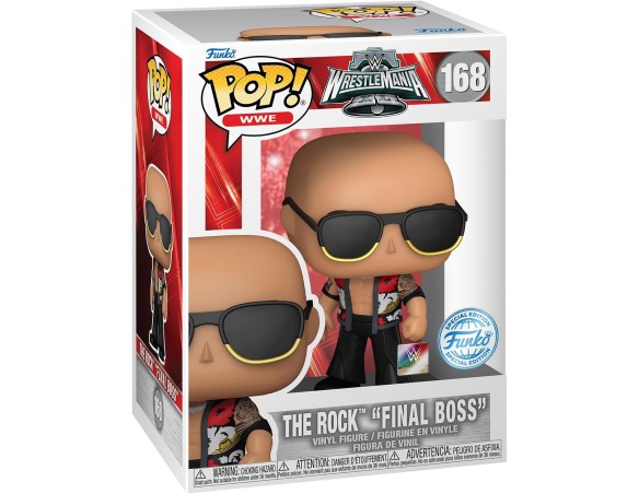 Funko Pop! WWE: The Rock - Dwayne The Rock Johnson - Final Boss - (WrestleMania 40) - Figura in Vinile da Collezione - Idea Reg