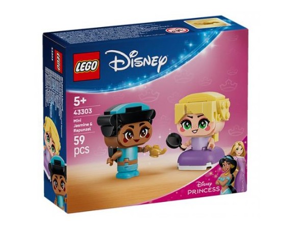 LEGO Disney Princess (43303). Mini-Jasmine e Mini-Rapunzel