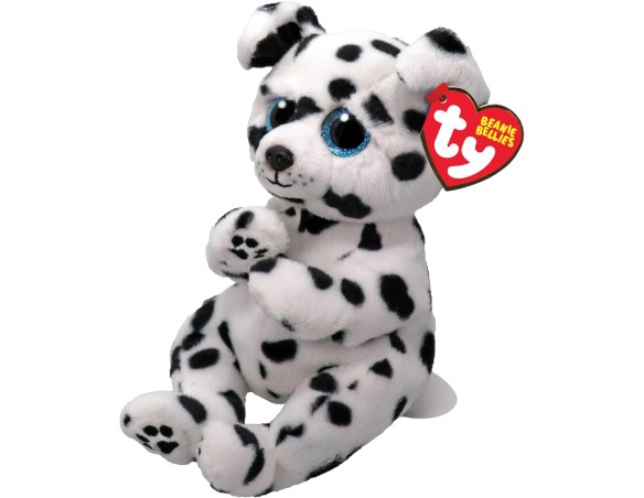 Beanie Boos | Peluche Ty Beanie Boos Rowdy il Dalmata con Occhioni Azzurri Glitter, i Peluche col Pancino Morbidi e Coccolosi -