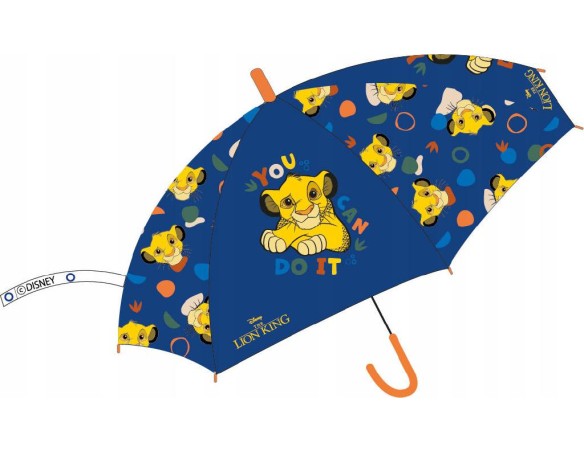 Il re Leone - Ombrello Lungo 44 cm Trasparente Antivento con Apertura di Sicurezza re leone simba