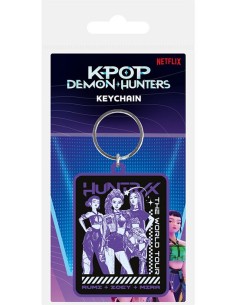 Kpop Demon Hunters Pvc Portachiavi Huntrix Group Pyramid...