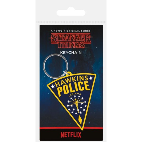 Portachiavi Stranger Things Logo - Hawkins Police
