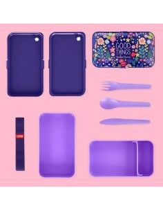 Legami - Porta Pranzo, Lunch Box con 3 Posate Incluse,...
