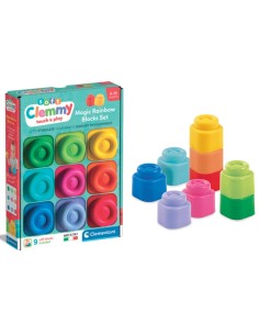 Clementoni Baby Clemmy Rainbow 9 Block Set
