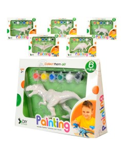 CONF. DINOSAURO DA DIPINGERE C/COLORI ASS 51871 GINMAR...