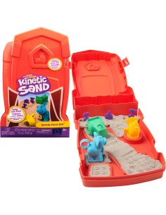 Kinetic Sand, Playset della Fattoria, con 340 g di Sabbia...