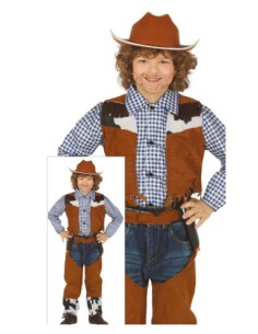 COSTUME SCERIFFO BAMBINO DA COWBOY BAMBINI TAGLIA 3-4 5-6...
