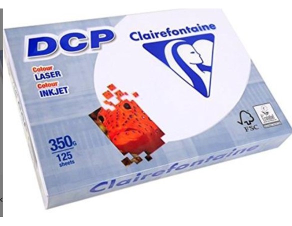 Risma fogli carta bianca 350 g 125 fogli dcp
