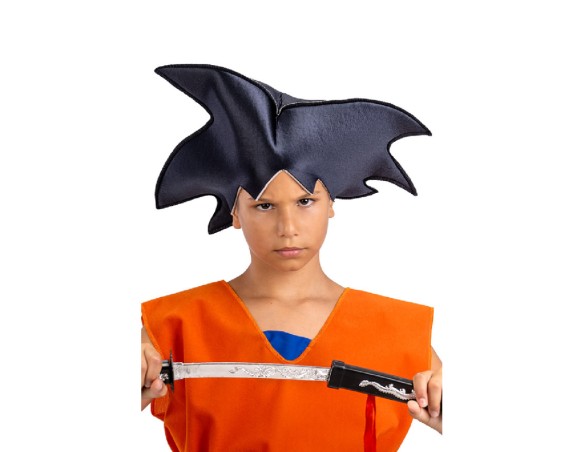 Copricapo Parrucca Dragon Ball Manga Nero