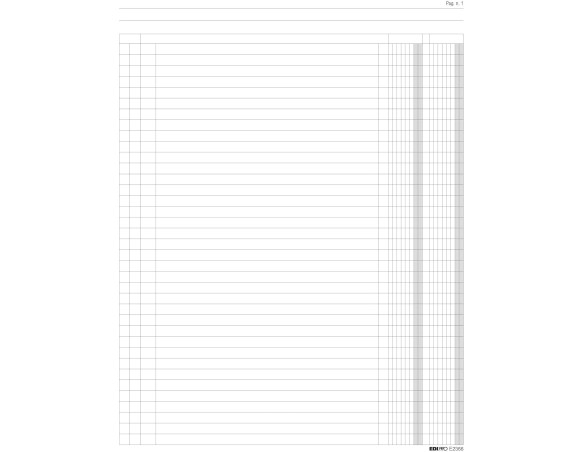 EDIPRO - E2366 - Libro giornale 92 pagine numerate (2 colonne) f.to 31x24,5