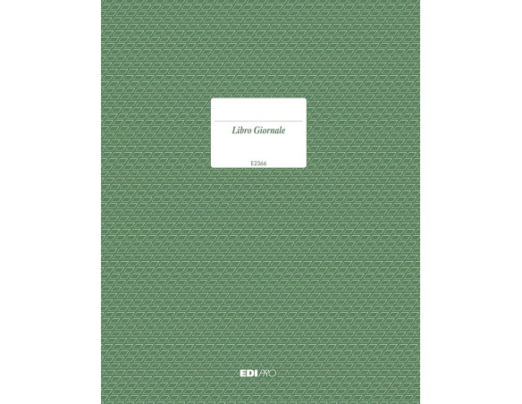EDIPRO - E2366 - Libro giornale 92 pagine numerate (2 colonne) f.to 31x24,5