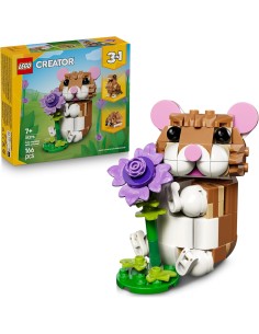 LEGO Creator 3 in 1 31376 Simpatico Criceto con Fiore...