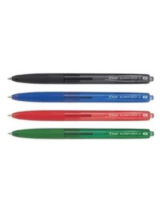PENNA SUPER GRIP G F 0,7 PILOT SCATTO NERO NERA  ROSSO ROSSA