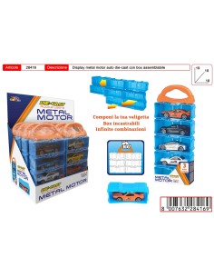 AUTO METAL MOTORS 5PZ CASE 28416 TOYS GARDEN (spedizione...