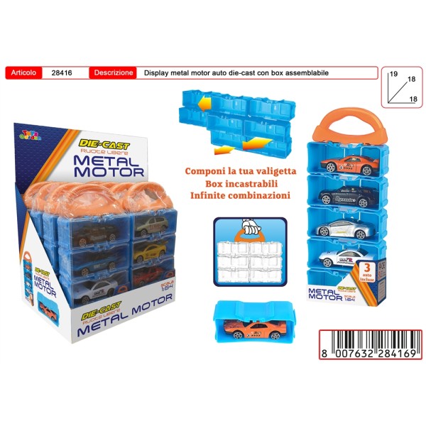 AUTO METAL MOTORS 5PZ CASE 28416 TOYS GARDEN...