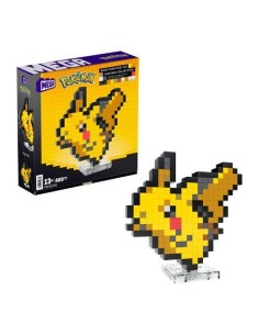 MEGA Pokémon Showcase - Pikachu, set in stile retrò...