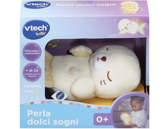 Perla Dolci Sogni Peluche Luminoso Con Melodie Rilassanti e Rassicuranti