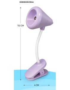 Lampada da notte lettura libro Happy Light Mini h. 11.5cm... 2