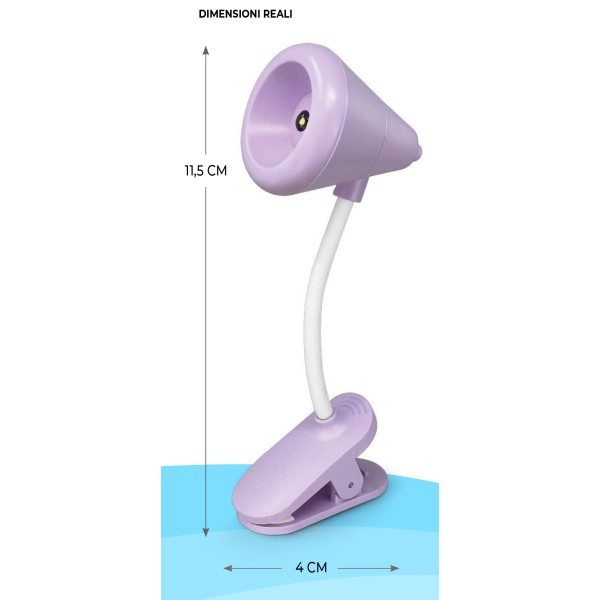 Lampada da notte lettura libro Happy Light Mini...