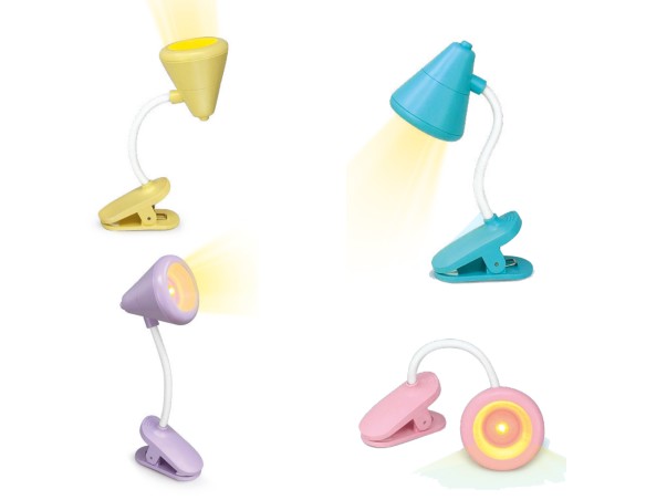 Lampada da notte lettura libro Happy Light Mini h. 11.5cm Roundy 4 soggetti Lebez 26
