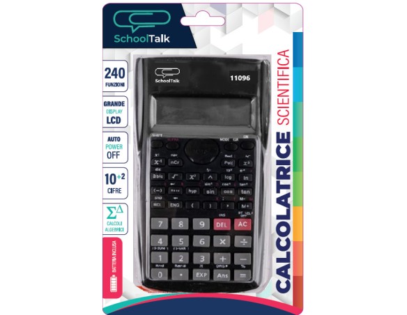 Calcolatrice TopQuality School Talk scientifica 240fc 10+2 blister appendibile