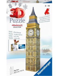 Ravensburger - 3D Puzzle Mini Big Ben, 54 Pezzi, 8 Anni