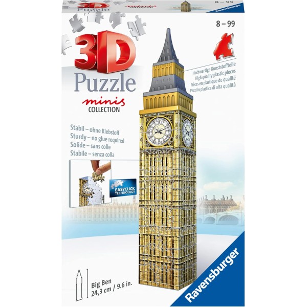 Ravensburger - 3D Puzzle Mini Big Ben, 54...