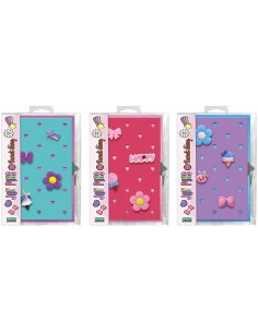 DIARIO SEGRETO 13X21 CON LUCCHETTO 80 PAGINE CON...