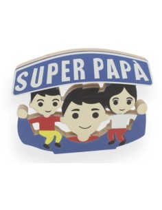 Festa del papà | Scritta in legno 18x15cm super papa'