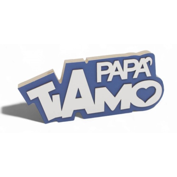 Festa del papà | Scritta in legno 24x10cm ti...