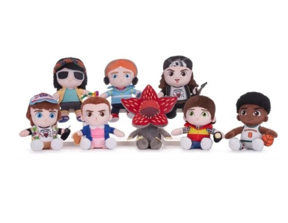 Peluche Stranger Things peluche 25cm in 8 assortimenti DEMOGORGONE dustin lucas max undici