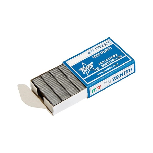 PUNTI METALLICI ZENITH 130/E (6/4) CONF. 1000...