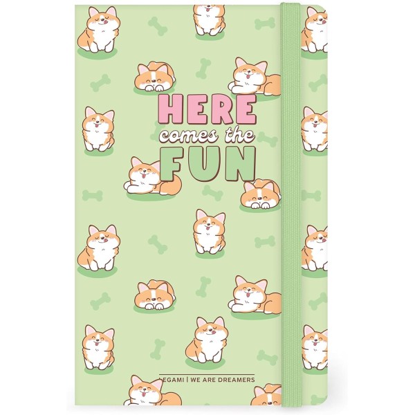 Legami - Taccuino a Righe Medium, Corgi, 164...