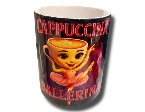 Italian Brainrot | Tazza In Ceramica Da Latte Ballerina Cappuccina  italian Brainrot