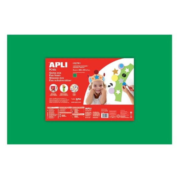 FOGLIO CARTA GOMMA EVA FOAM VERDE 40 X 60