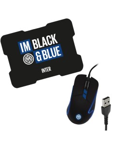 Inter - TECHMADE COMBO SET GAMING MOUSE+PAD UFFICIALE INTER