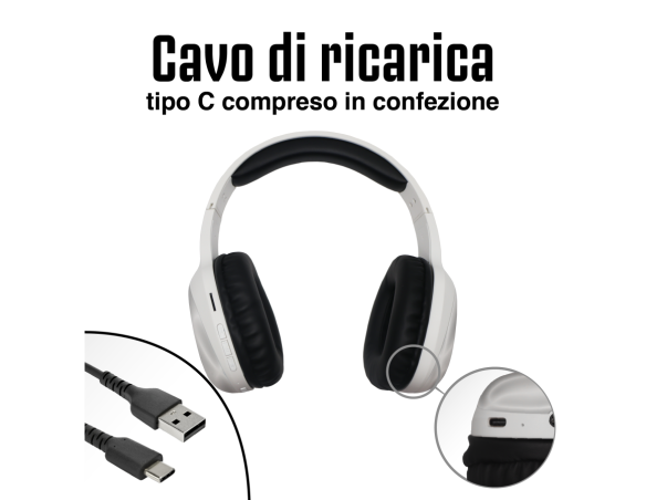 Juventus | Cuffie Wireless Bluetooth ZEB - Prodotto ufficiale Juventus