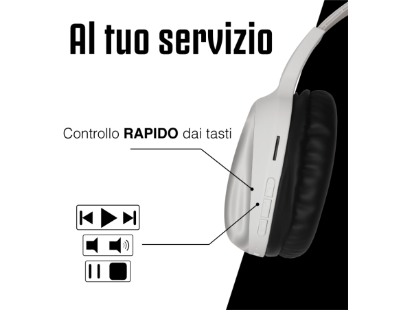 Juventus | Cuffie Wireless Bluetooth ZEB - Prodotto ufficiale Juventus