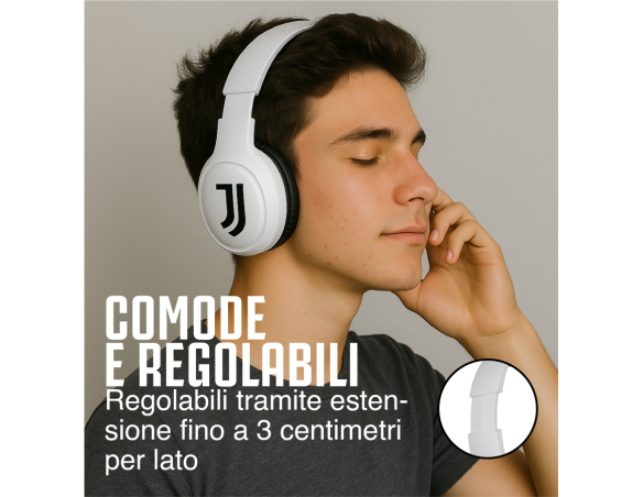 Juventus | Cuffie Wireless Bluetooth ZEB - Prodotto ufficiale Juventus