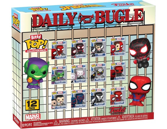 Funko Bitty Pop! Marvel: Spider-Man - Confezione da 12 - Include Spider-Man, Venom, Green Goblin e altri personaggi - 2,2 cm - 