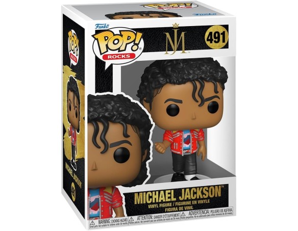 Funko Pop! Rocks: Michael Jackson - Beat It - Figura in Vinile da Collezione - Idea Regalo - Merchandising Ufficiale - Giocatto